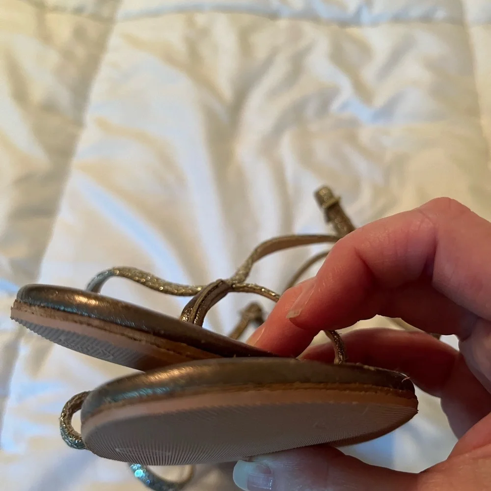 Jimmy Choo Sparkly Flat Sandals